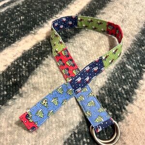 Vineyard Vines Kids Belt with Festive Patterns